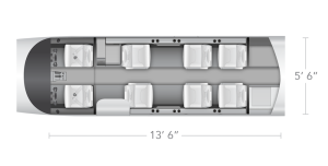 AEROCOR - Learning Center - Beechcraft Premier IA - Eight Seat Configuration with Forward Cabinet